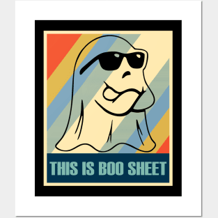Vintage Retro This Is Boo Sheet Posters and Art